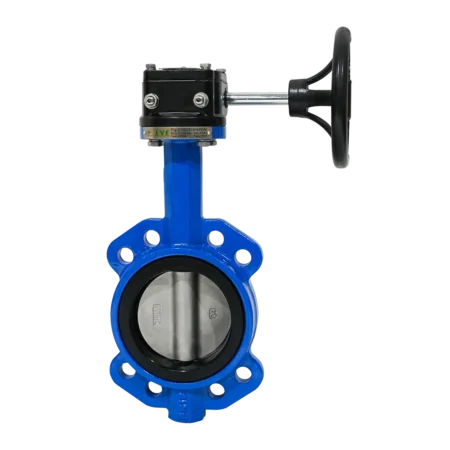 Butterfly Valve Wafer Gear Operated Ductile Iron EPDM Disk WEEL DN100 100mm 4"
