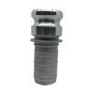 Aluminium Camlock Fitting Type E Male Adaptor x Hose Barb