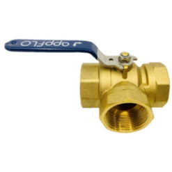 Appflo Brass 3-way Ball Valve L-port Lever Operated Female BSP