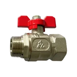 Brass T-handle Ball Valve Male x Female BSP Thread Full Bore