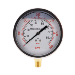Pressure Gauge 100mm Liquid Filled Dial Bottom Entry