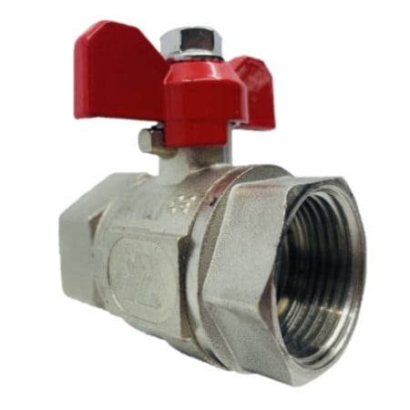 F&F DZR T Handle Full Bore Dual Approved Brass Ball Valve 