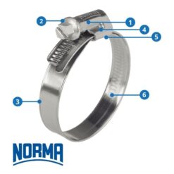 Norma Torro Worm Drive Hose Clamps W3