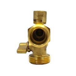 Dual Outlet Brass Hose Tap