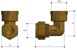 COPPER COMPRESSION Elbow FI X C