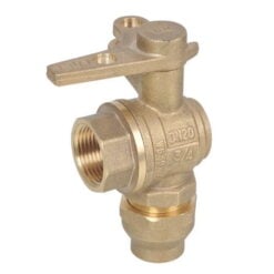 Brass Water Service Ball Valve 90° Compression x Female BSP