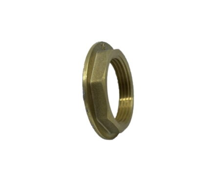 Brass Hex Flanged Locknut BSP Thread Pipe Fitting