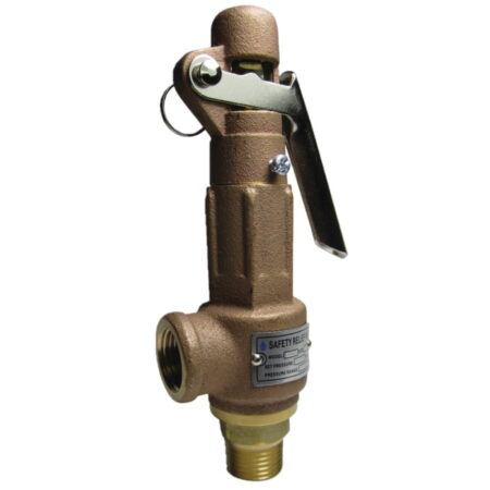 Brass Lever Pressure Relief Valve Male BSP Thread