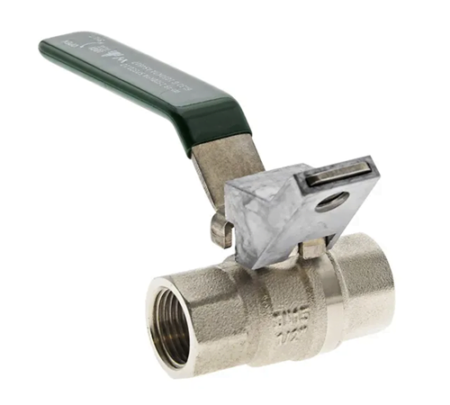 Brass Lockable Lever Ball Valve Female BSP Full Bore Tested