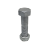 Galvanised Long Nut and Bolt M16 10 Pack