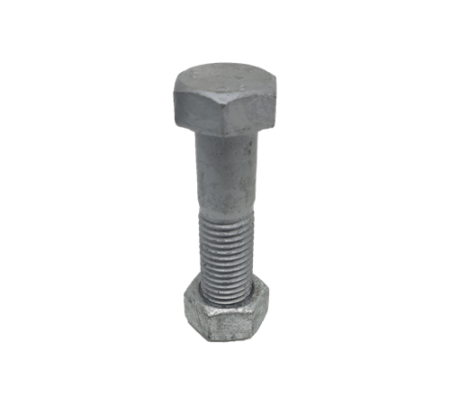 Galvanised Long Nut and Bolt M16 10 Pack