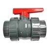 PVC Ball Valve Double Union Solvent Slip End Full Bore