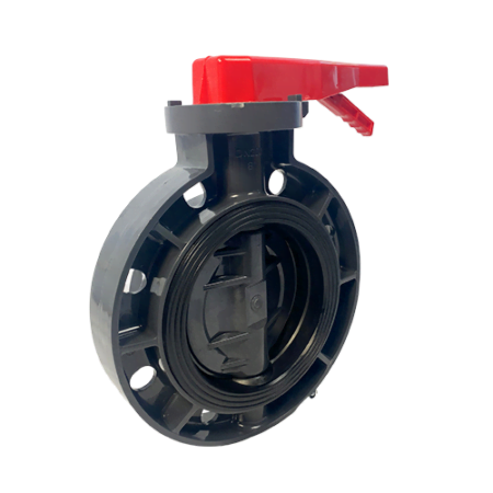 pvc butterfly valve zinc plated