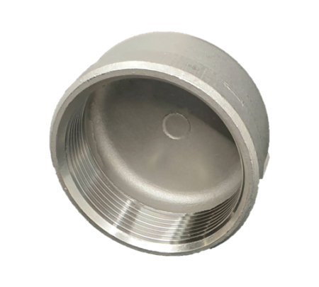 Stainless Steel 316 Round Cap Female BSP Thread Pipe Fitting