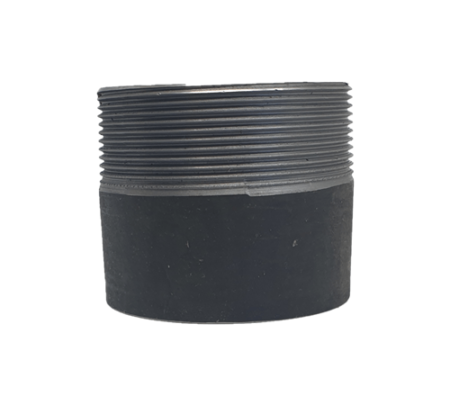 Black Steel Toe Nipple Male BSP Thread Pipe Fitting