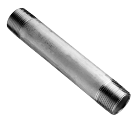 Stainless Steel 316 Pipe Piece Male x Male BSP Thread Ends Schedule 40