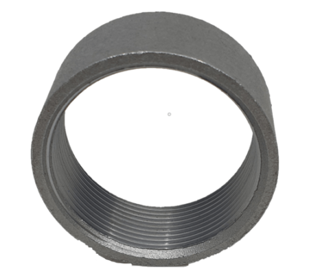 Black Steel Half Socket Female BSP Thread Pipe Fitting - Image 2