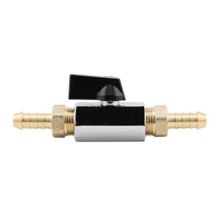 Brass Mini Ball Valve Hose Barb Ends General Purpose