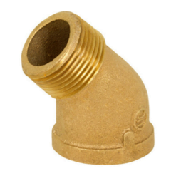 brass elbow 45 male female thread bsp