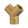 brass y piece female bsp thread