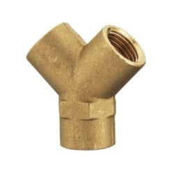 brass y piece female bsp thread