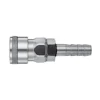 Steel Female Socket x Hose Barb Nitto Style Quick Connect