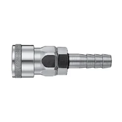 Steel Female Socket x Hose Barb Nitto Style Quick Connect