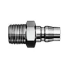 Steel Male Plug x Male BSP Thread Nitto Style Quick Connect