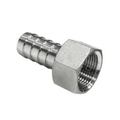 nut and tail bsp female thread male barb stainless steel 316 hex