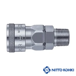 nitto kohki male socket coupler air hose fitting stainless steel