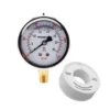 liquid filled pressure gauge free ptfe tape teflon
