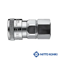 nitto kohki female socket coupler air hose fitting stainless steel