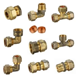 copper compression fittings union elbow bsp dzr brass female male stop end cap pipes copper