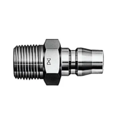 Nitto Kohki SS Quick Connect Male Plug x Male BSP Hi Cupla