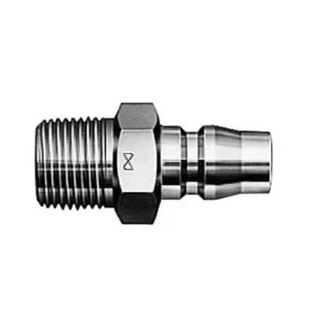 Nitto Kohki SS Quick Connect Male Plug x Male BSP Hi Cupla