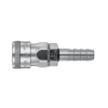Nitto Kohki SS Quick Connect Socket x Hose Barb Hi Cupla