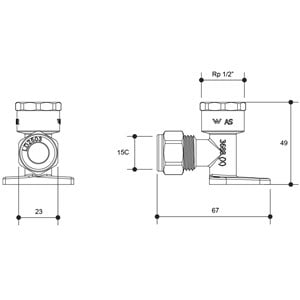 copper compression lugged elbow