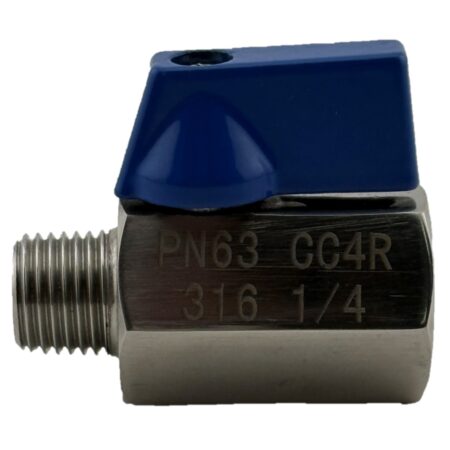 Stainless Steel 316 Mini Ball Valve Male x Female BSP Thread General Purpose - Image 2