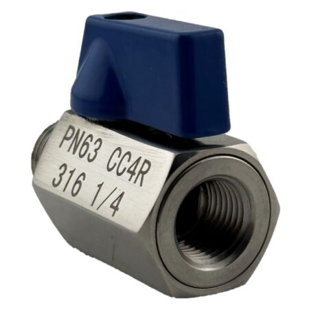 Stainless Steel 316 Mini Ball Valve Male x Female BSP Thread General Purpose - Image 3